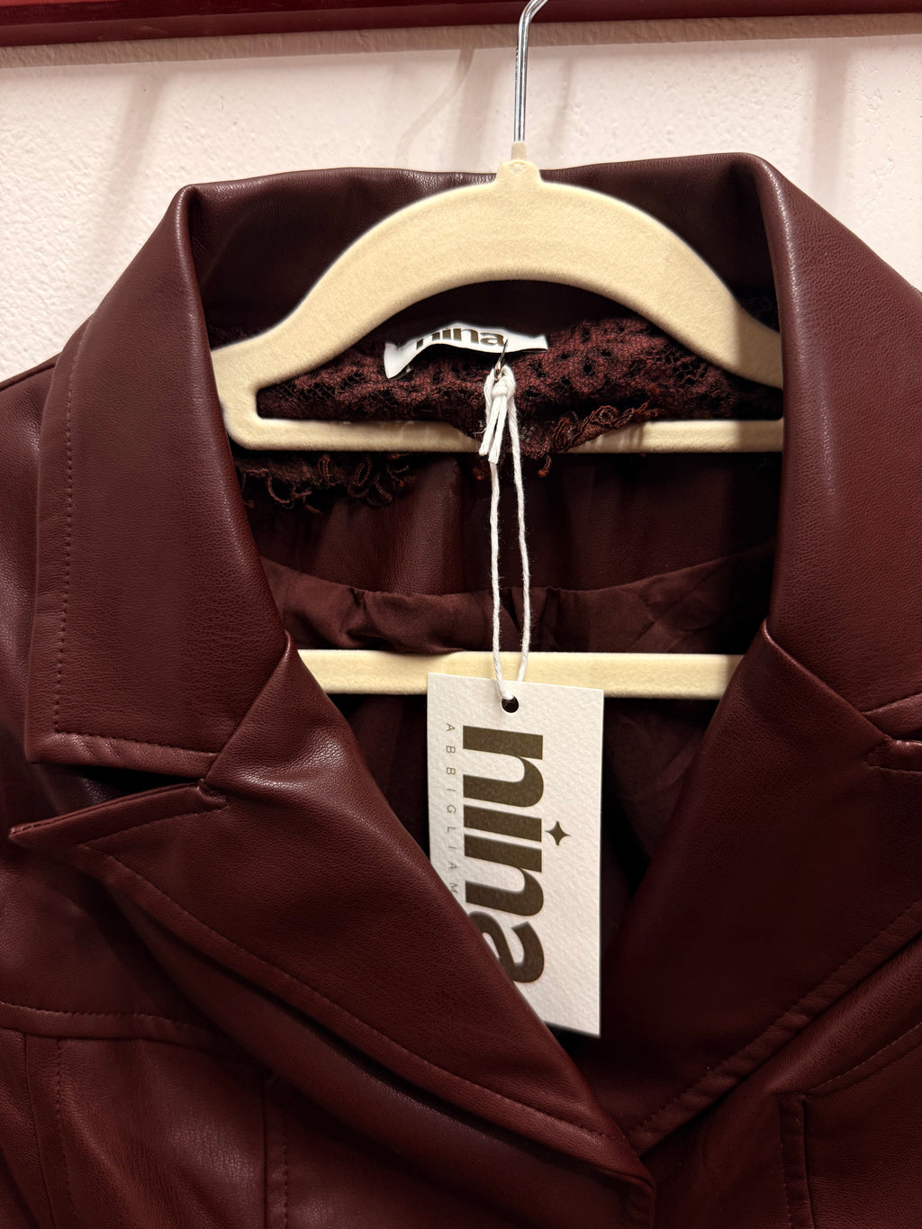 Blazer pelle avvitato
