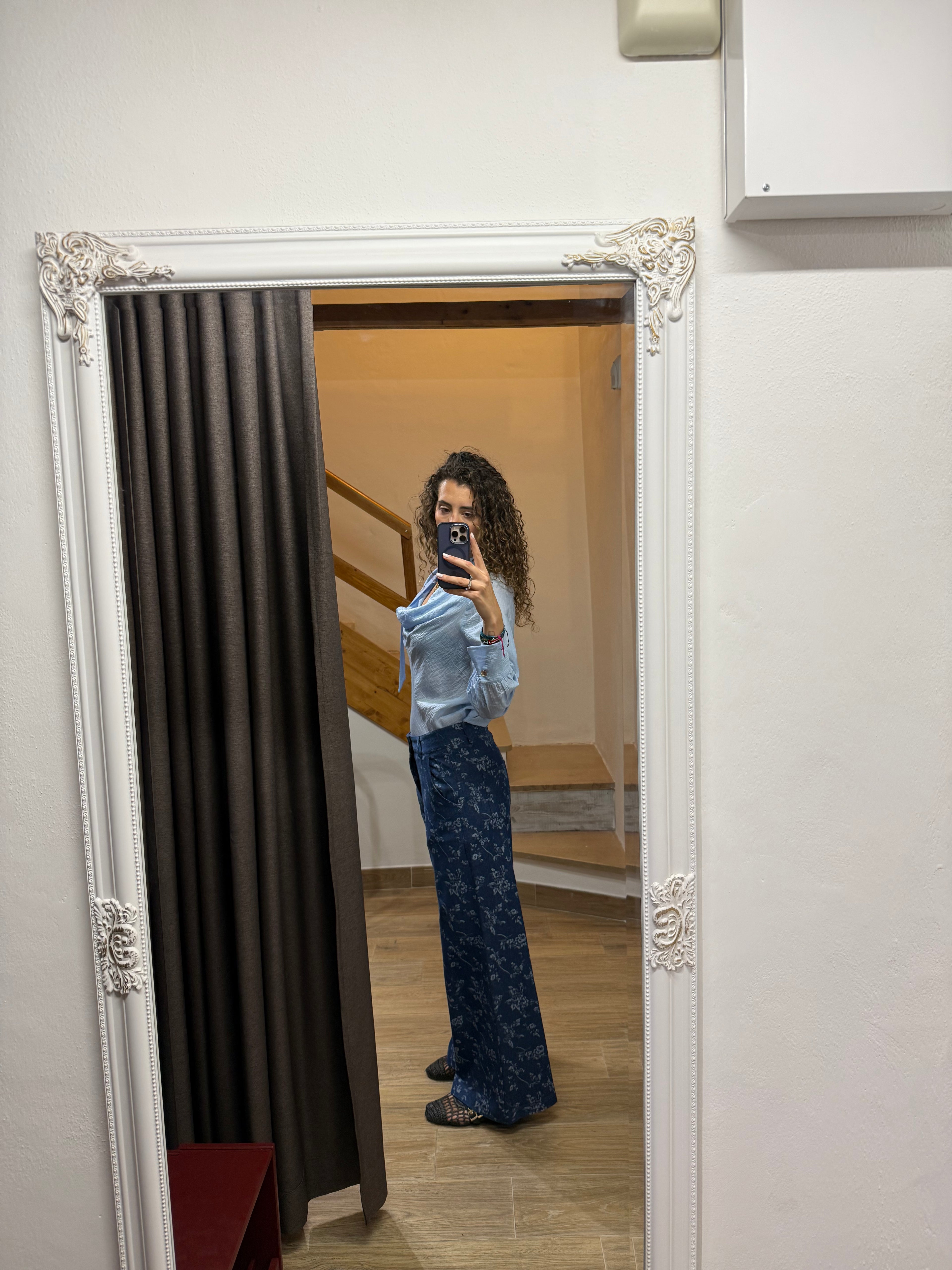 Jeans stampati palazzo