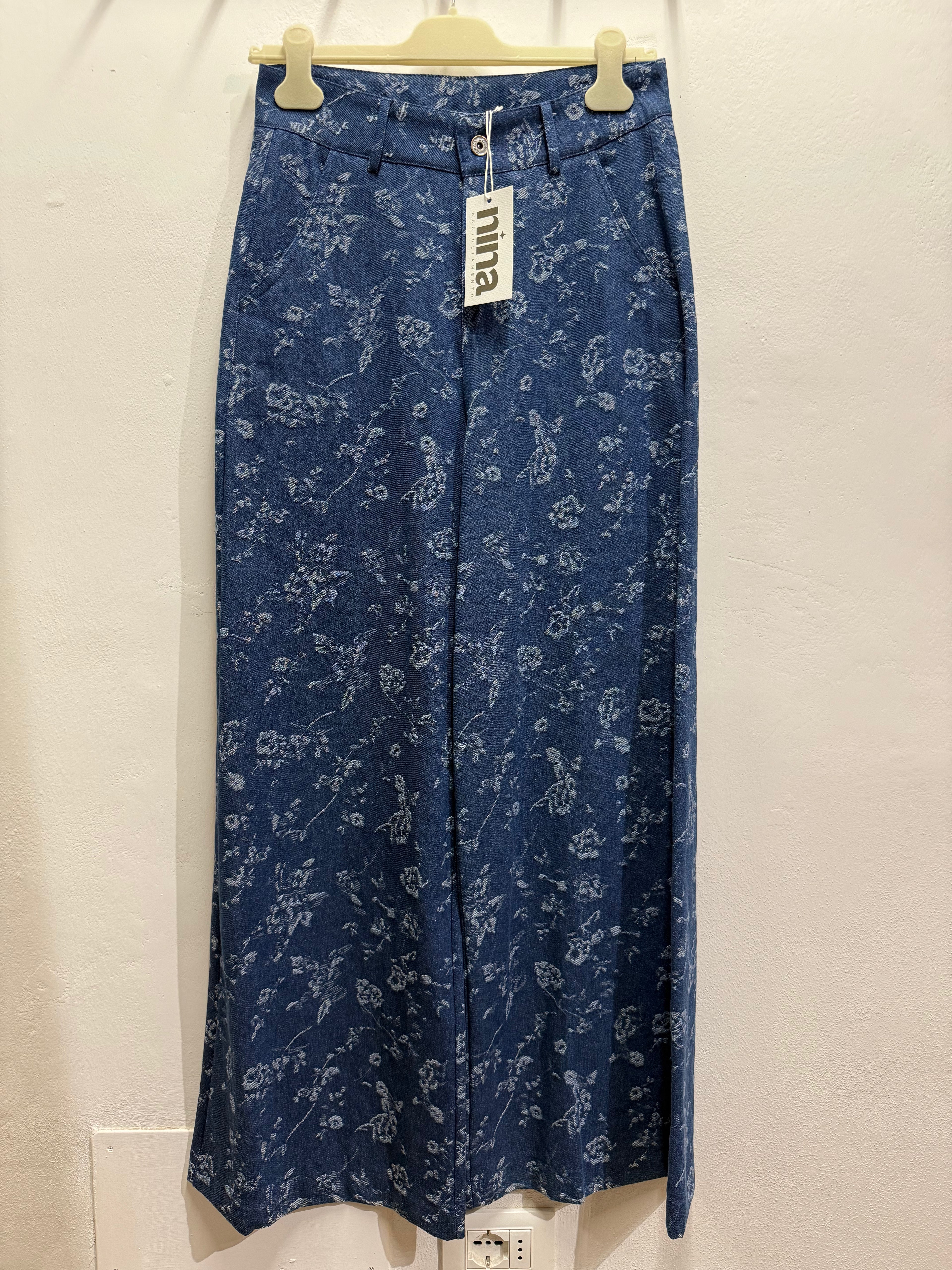 Jeans stampati palazzo