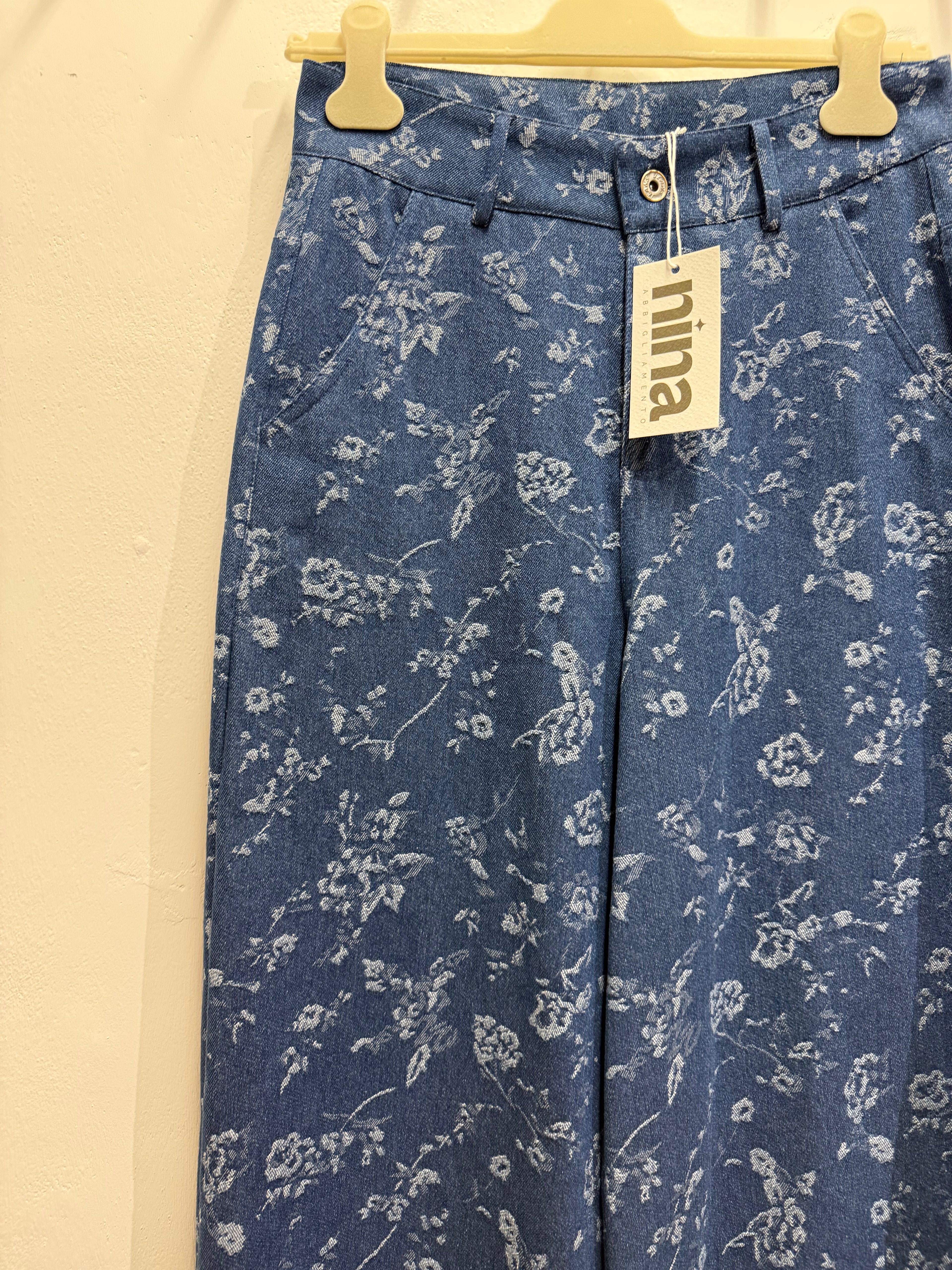 Jeans stampati palazzo