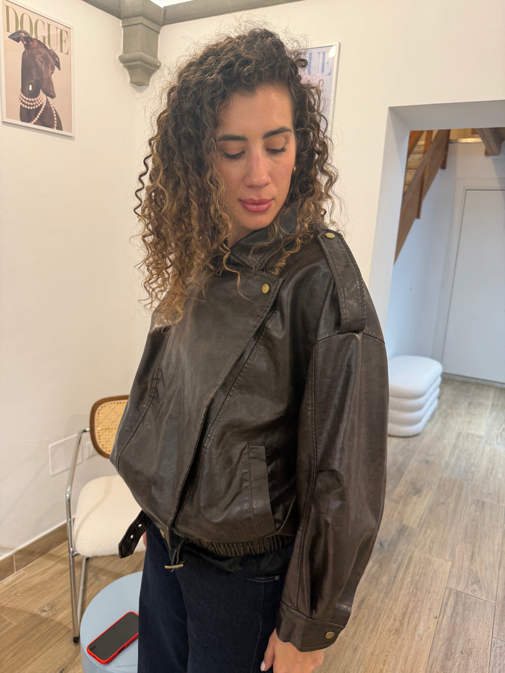 Bomber pelle