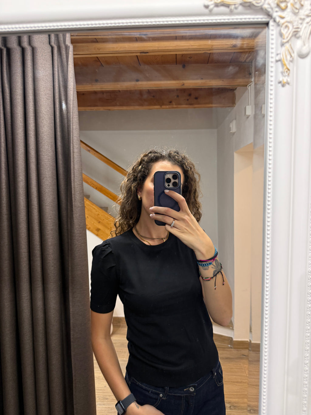 Maglia con maniche a palloncino